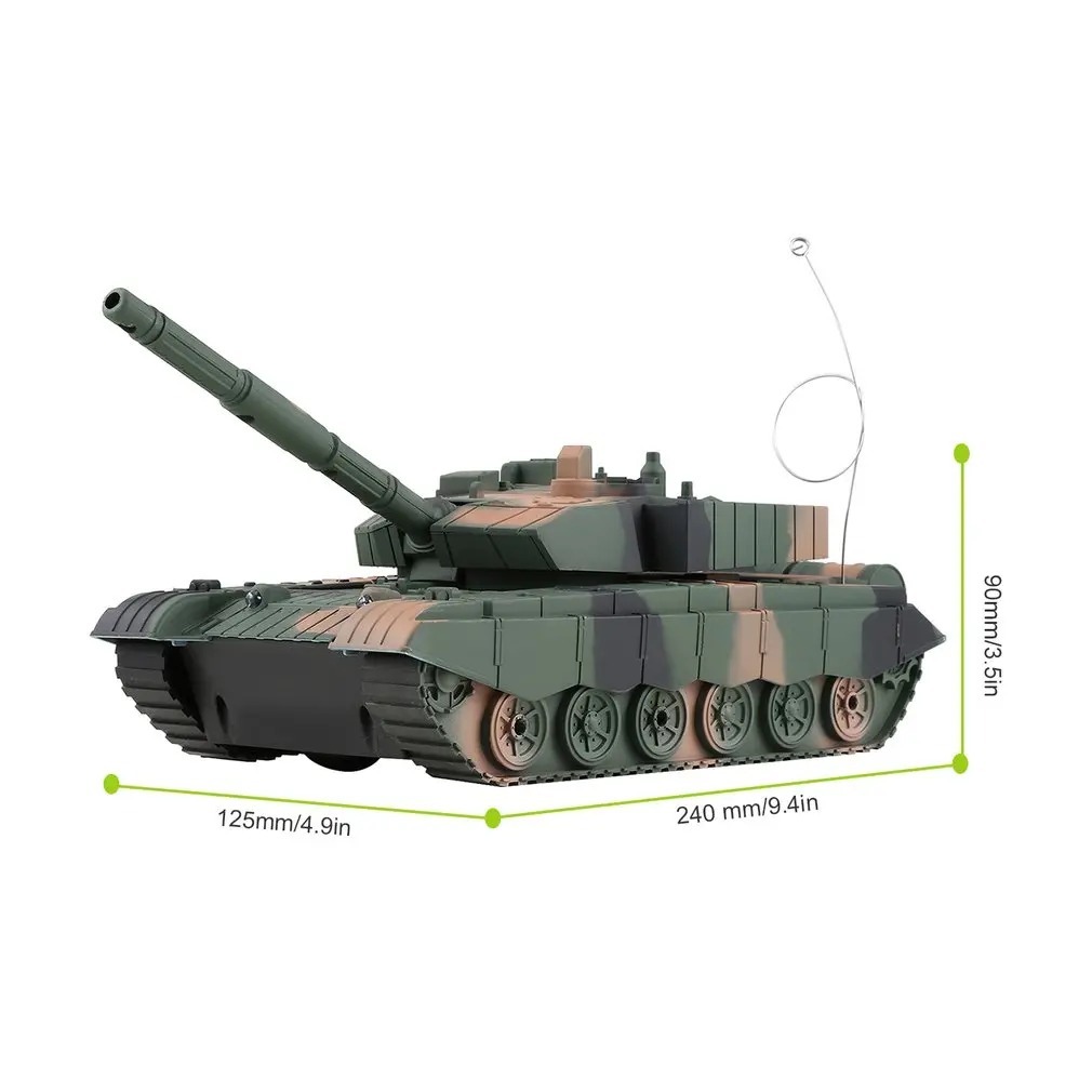 1:20 4CH питание, дистанционное управление Танк военный автомобиль бронированный танк боевые танки башни вращения Свет и музыка RC модель детские игрушки