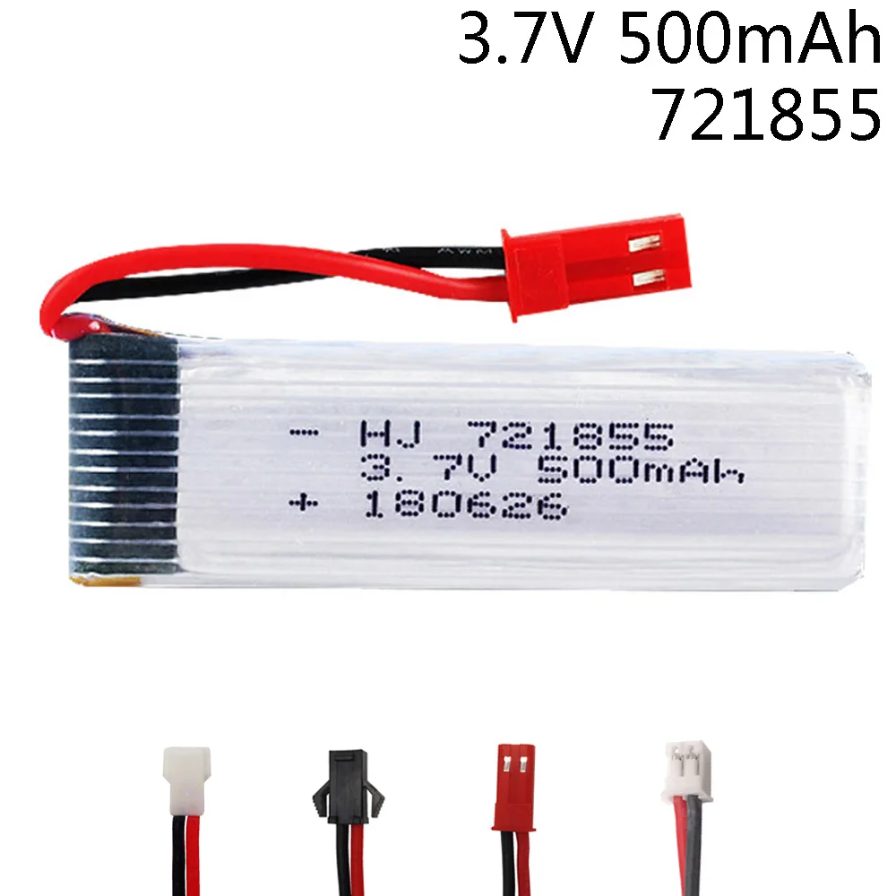 Литий полимерный аккумулятор 3 7 в 500 мАч для WLtoys V929 V966 V977 X20 V959 V212 V222 H37 H07 Udi U815A U818A