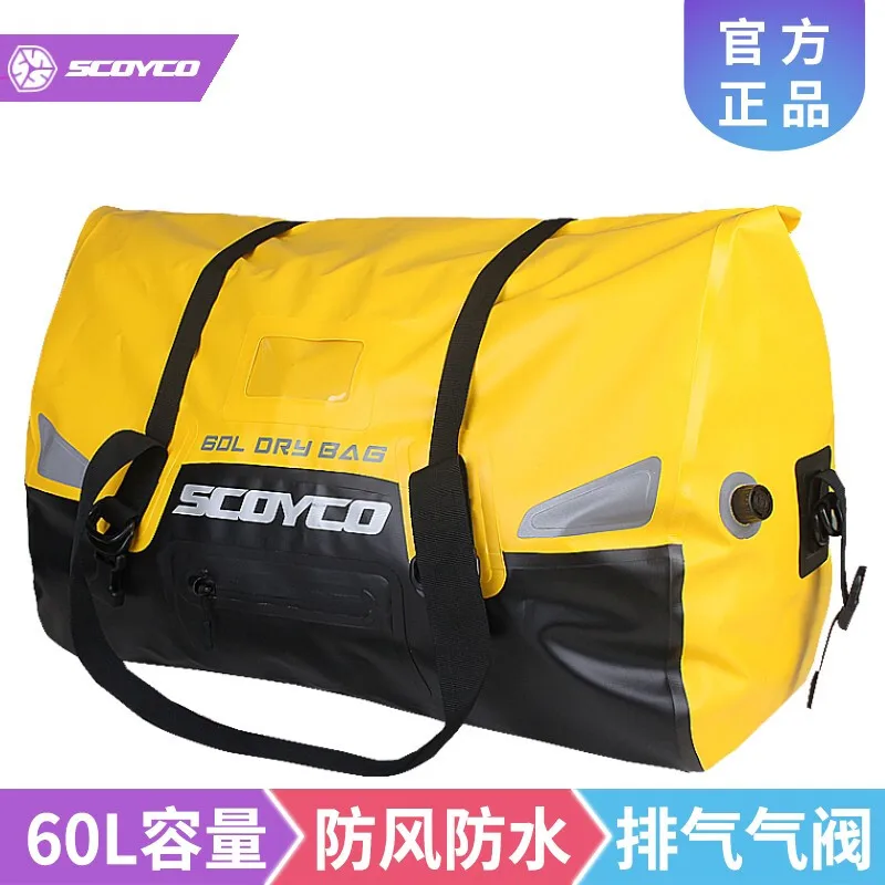 

SCOYCO motorcycle backseat bag large capacity splash proof bag motorcycle luggage bag rider rear bag 60L