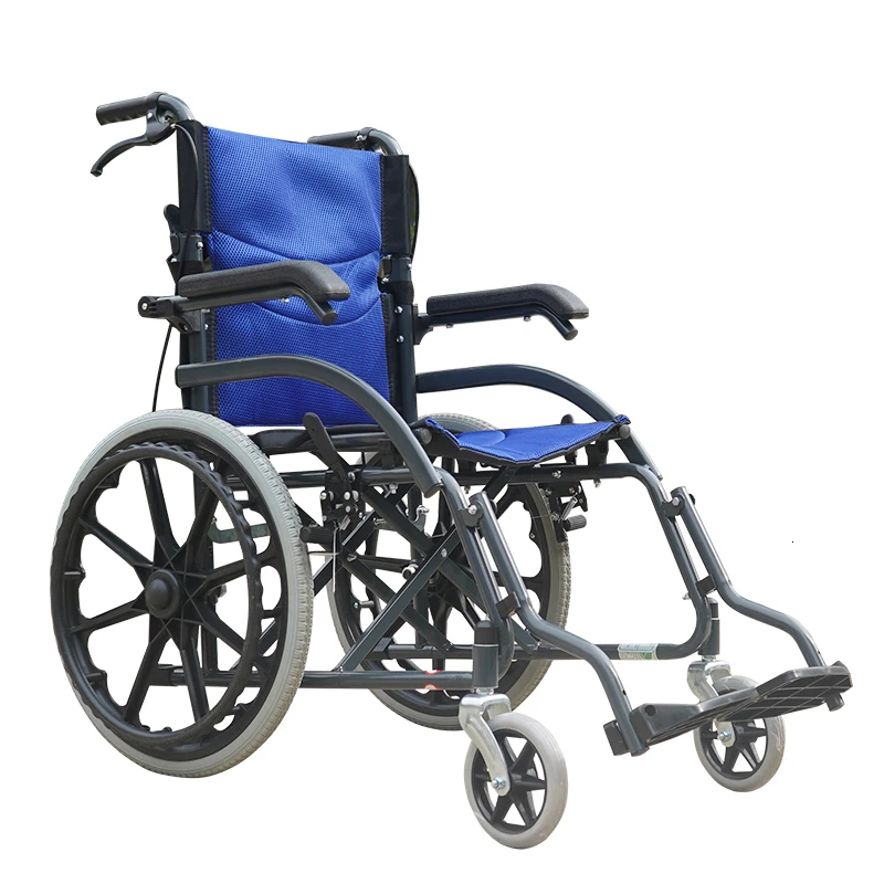 Вспомогательное штатное ручное кресло-коляска для пожилых людей складной светильник Малогабаритный портативный для пожилых людей с инвалидными колясками