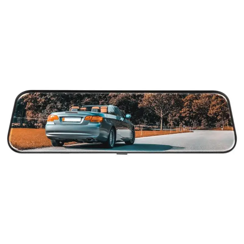 K96 Full HD 2K Автомобильный видеорегистратор Камера с двойным объективом 9,66 дюйма ips сенсорный экран зеркало заднего вида видеорегистратор g-сенсор цифровой видеорегистратор