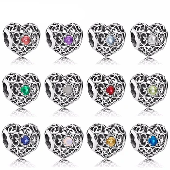 

NEW 100% 925 Sterling Silver Twelve stars Hollow out Charm bead Fit Bracelet DIY bracelet Jewelry wholesale factory