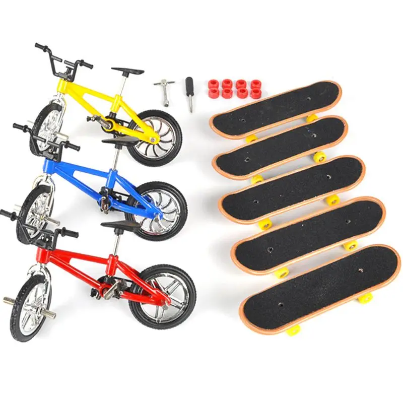 

Mini Finger Bicycle Sport Set Bike Fingerboard DIY Creative Game Skateboard Toys