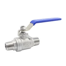 1/" 3/4" " BSP с наружной резьбой 304 шаровой кран из нержавеющей стали для воды, нефти и газа