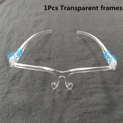 Transparent Face Shield for Kitchen Use - Anti-Oil, Dust-Proof, Reusable Protective Mask for Cooking (Transparent frames)