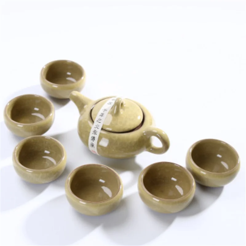 KitchenAce китайский керамический чайный набор кунг-фу фарфор Портативный чайный сервиз чайная церемония гаджет чайный горшок коробка гаджеты и инструменты аксессуары для чая - Цвет: as pic