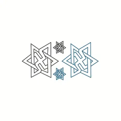 Sexy Hexagram Waterproof Temporary Tattoo Sticker Arm Leg Fake Tattoo Water Transfer Sticker Men Women