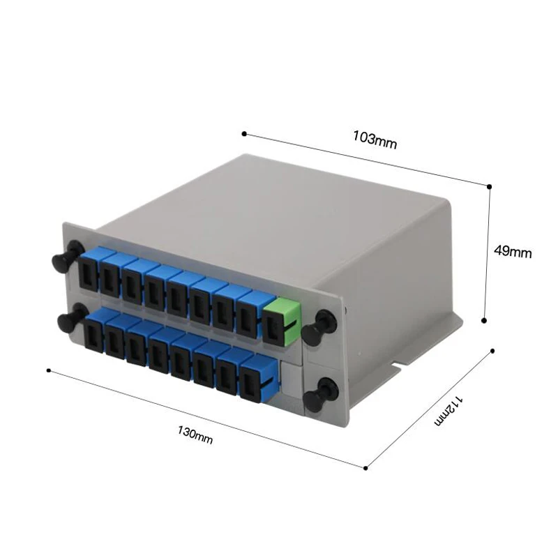 SC UPC PLC 1X16 Fiber Optic FTTH Splitter Box PLC Insert Sheet Type Fiber Optical Coupler Splitter Insertion Free Shipping