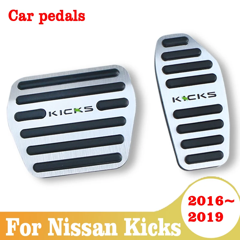 

For Nissan Kicks P15 2016 2017 2018 2019 2020 AT Car Accelerator Brake Gas Fuel Clutch Footrest Pedals Plate Cover Accessories