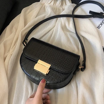 

Stonepattern Crossbody bag Summer Korean Wild Messenger Bag Fashion Shoulder bags Saddle Bag сумка через плечо женская