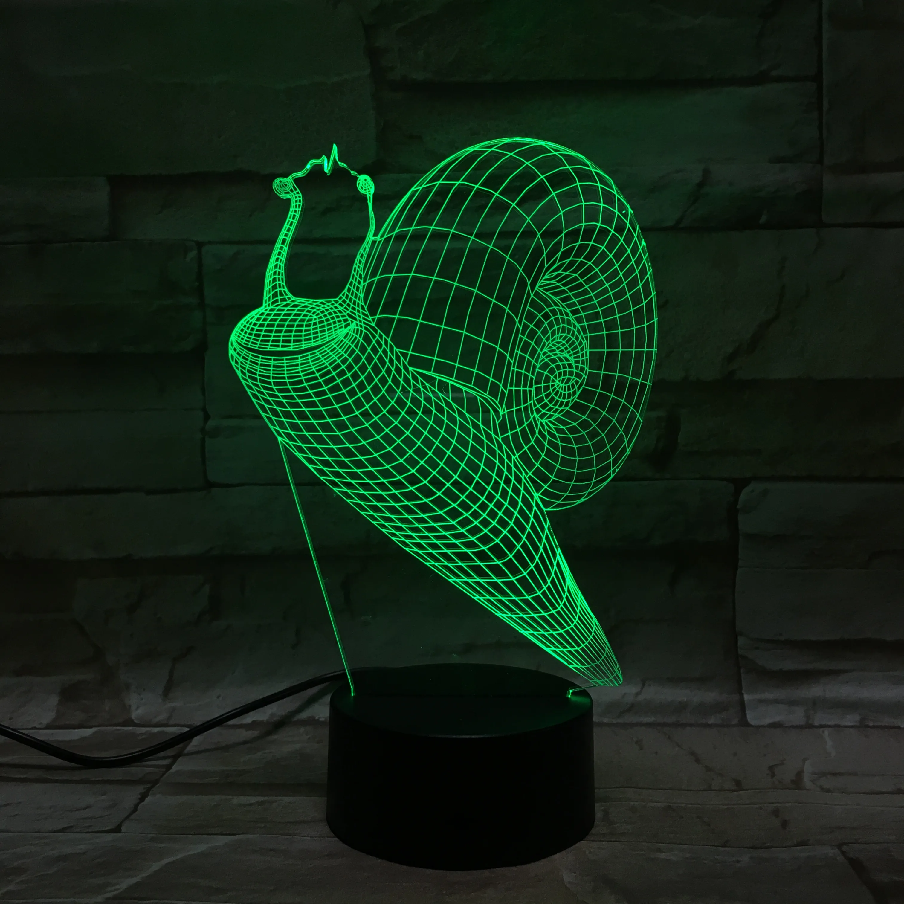 

Creative 3D Led Night Lamp Cute Snails for Bedroom Decor Nightlight 7 color changing Vision Gift for Children Led Night Light 54