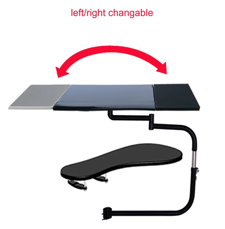 Multifunctoinal Office Desk Edge /chair Leg Arm Clamping Xl Mouse Pad Keyboard  Tray Holder Table Side Laptop Desk Laptop Stand - Tablet Stands - AliExpress