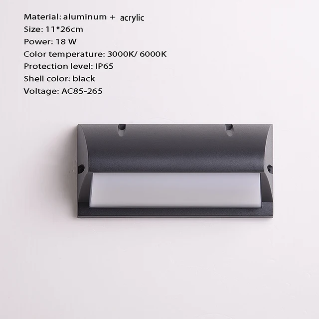 Wall Lamp Durable High Quality Interior Outdoor Street Light Waterproof 85-265V for Country Villa Garage Exterior Decor LED 607
