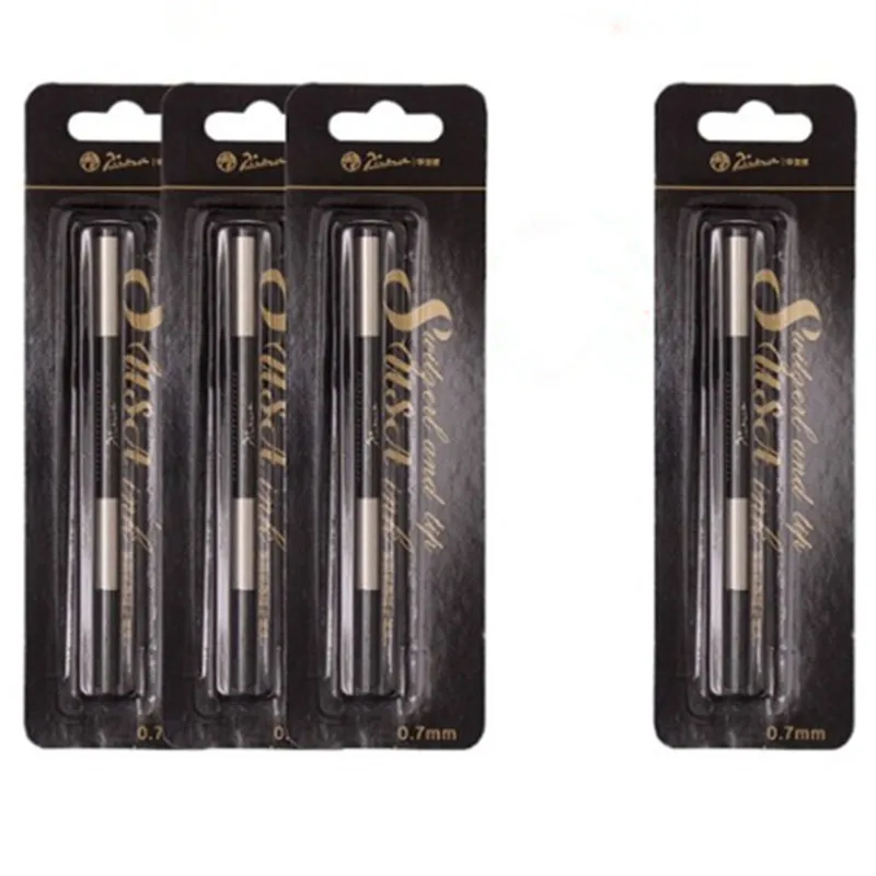 6PCS Pimio Picasso Rollerball Pen Ink Refills, Screw Type 0.7mm - Black Color for All Picasso Rollerball Pens