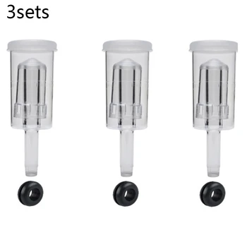 

3 Piece Airlock With Grommet - Set Of 6 - Homebrew Beer Wine - Replacement Just Remove The Cap 3 Airlocks