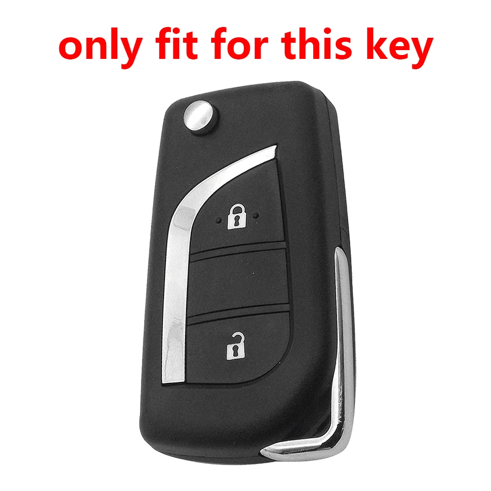 Key Case Cover 2buttons for Toyota Yaris Rav 4 PEUGEOT 108 Citroen C1