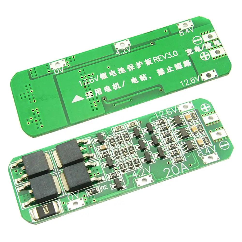 BMS 3S 18650 литиевая батарея зарядное устройство Защитная плата 20A 10A 12 6 V Зарядный