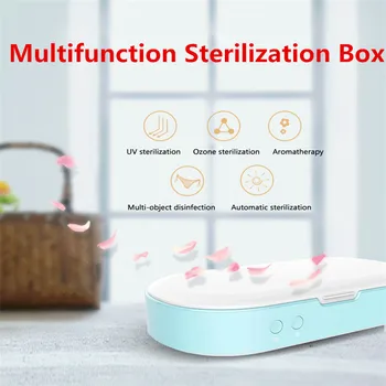 

Bakeey F3 Double UV Phone Sterilizer Box Jewelry Phones Face Masks Cleaner Bacteria Prevention Sanitizer Disinfection Box