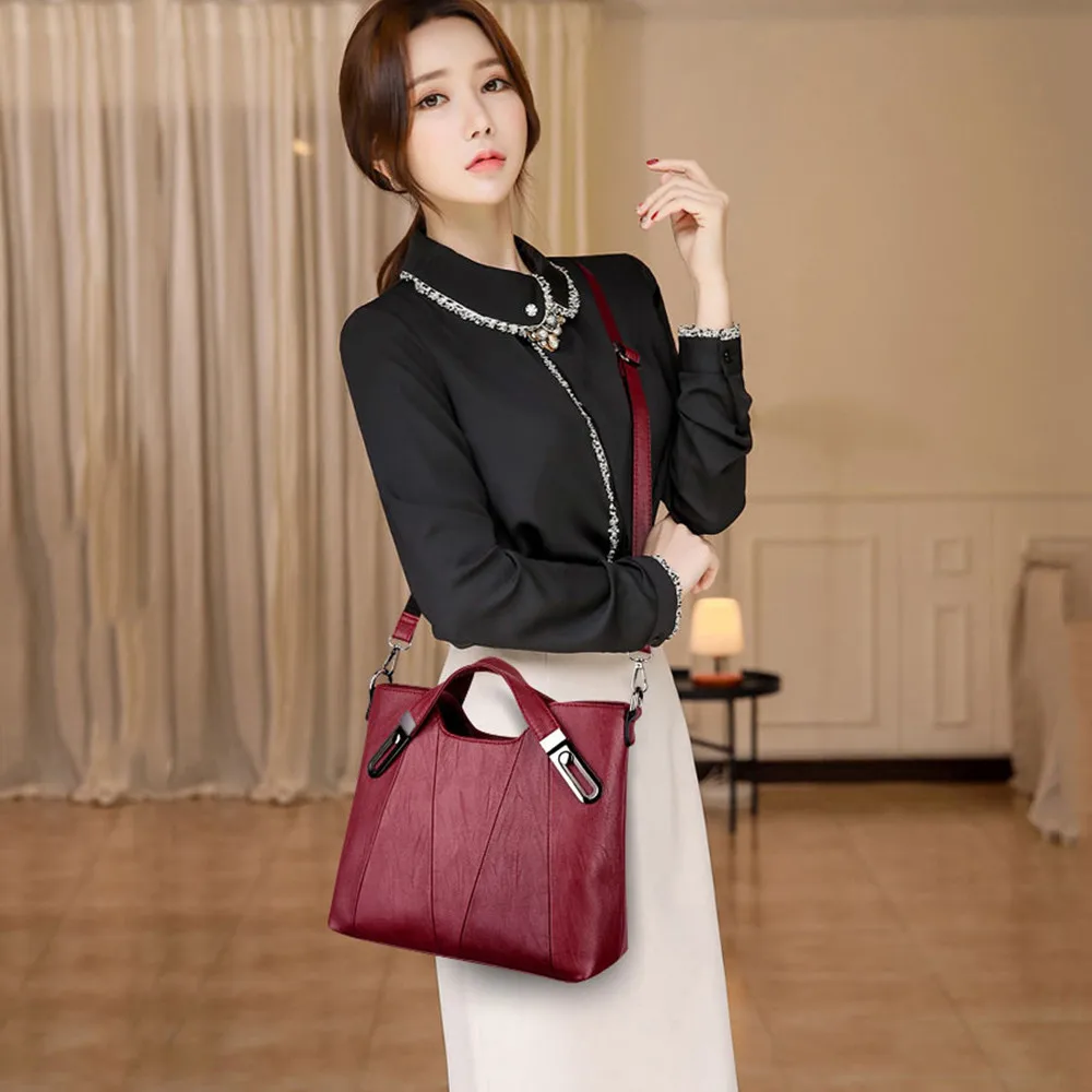  Luxury Soft Leather Handbag Women Bag Designer Female Crossbody Bag Famous Brand Shoulder Messenger - 4000062568608