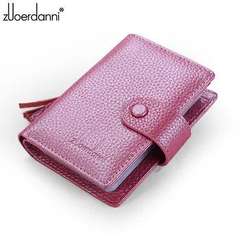 

Genuine Leather Card Holder Wallet Women Purses Multifunctional Fashion Female Credit Card Bag 24 Bill Card Case Purses