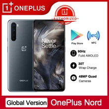 Global Version OnePlus Nord 5G Smartphone Snapdragon 765G 8GB RAM 128GB ROM 6.44'' 90Hz AMOLED Screen 48MP Quad Mobile Phone