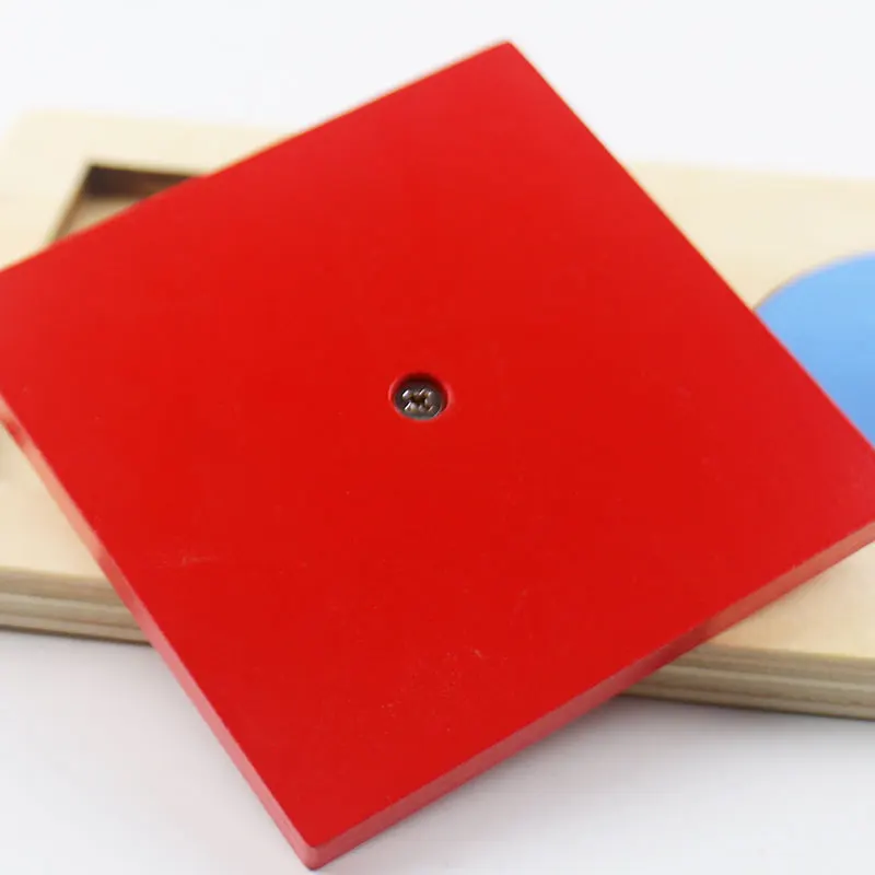 Montessori Materials Wooden 3 Shapes Puzzle Montessori Preschool Educational Learning Toys for Children Practical Life Toy L646F