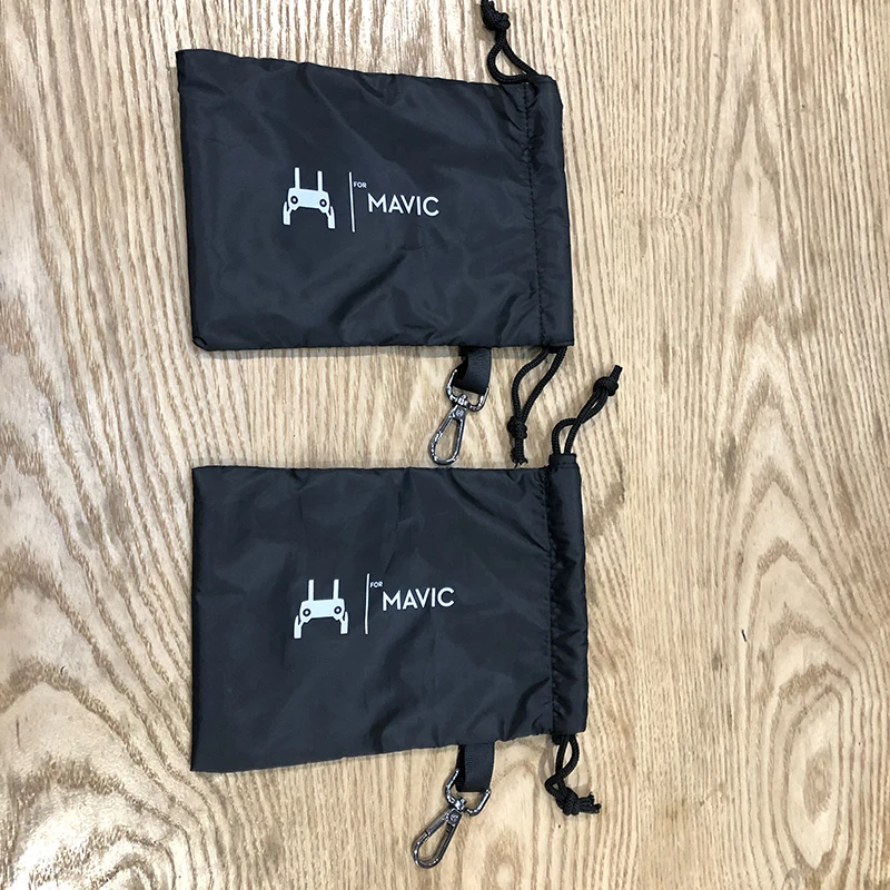 2pcs controller bags Mavic Mini Drone пульт дистанционного управления для хранения мягкая сумка защитный чехол водонепроницаемый рукав крюк сумка для хранения для DJI Mavic Mini Pro Air - Цвет: 2pcs controller bags