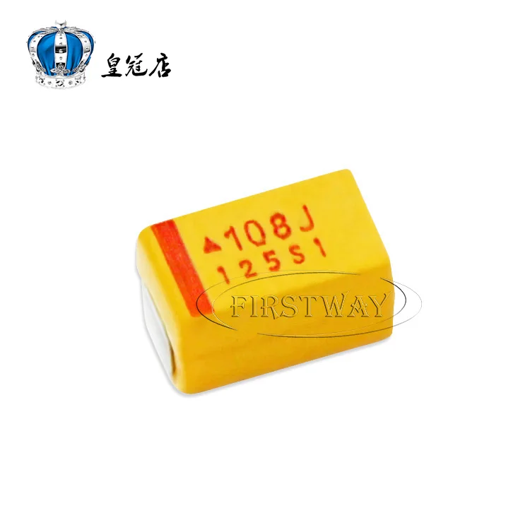 Оригинальный Новый 5 шт./6. 3v1000uf 108J 1000 мкФ 6 3 V E7343 6V ЖЕЛТЫЙ SMD Танталовый конденсатор
