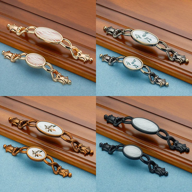 Door Handle Retro Interior Furniture Drawer Wine Cabinet Locker Pull American Pulls Kitchen Knobs and Handles|Ручки шкафа| |