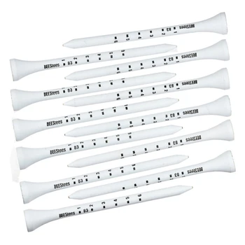 

50pcs 83mm Professional Wooden Golf Tees System White Striped Digital Scale Golf Training Aid Accessories