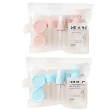 

9pcs Portable Travel Cosmetic Spray Bottling Set Perfume Pressed Mist Water Suit Small Clip Design Not Easy to Leak