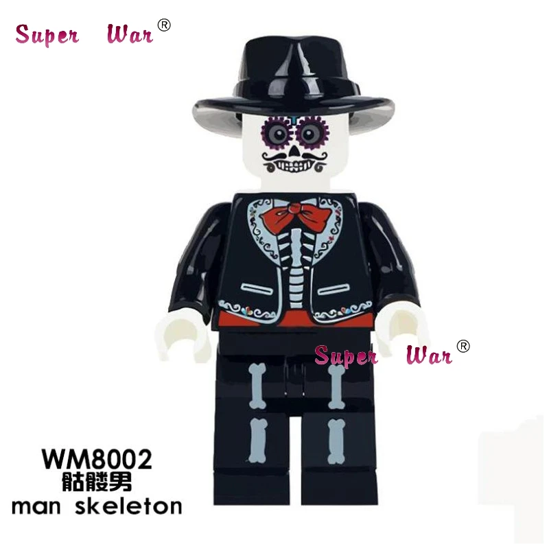 WM8002 50 шт. тематическая серия ужасов Хэллоуин детская игра Beeteljuice BILLY Black Friday Джейсон, Фредди зомби строительный блок детская игрушка - Цвет: WM8002