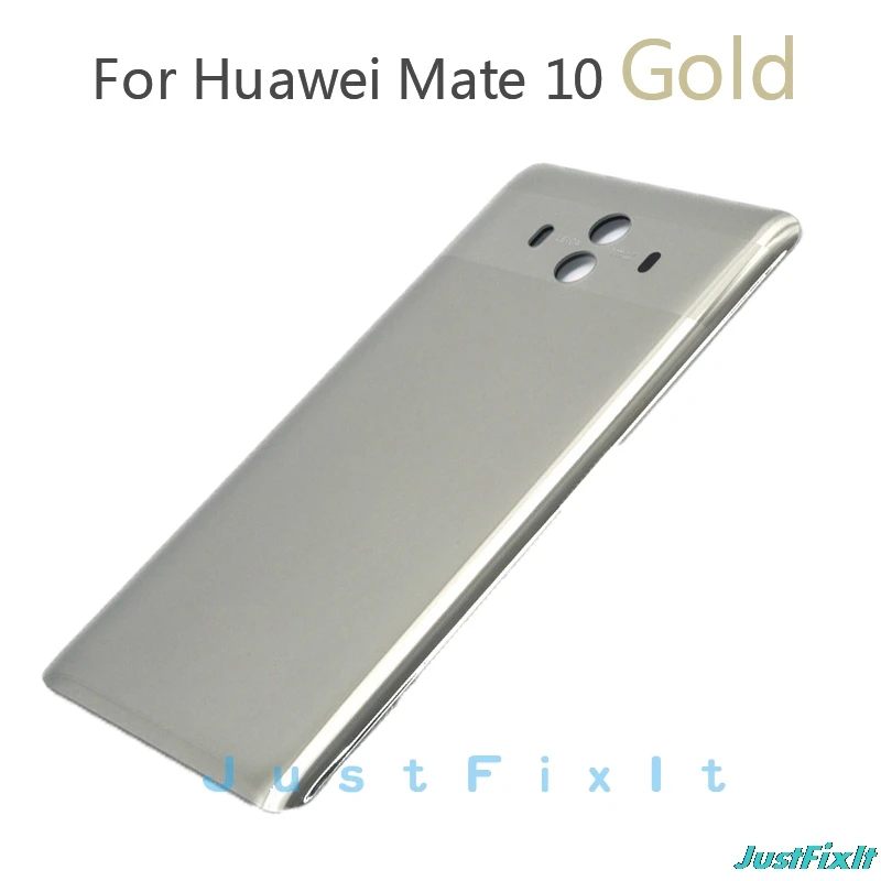 Mate 10 Gold Чехол для huawei mate 10, Задняя стеклянная крышка для батареи, задний корпус, чехол для двери mate 10, задняя крышка для батареи, запасная крышка - Цвет: Mate 10 Gold