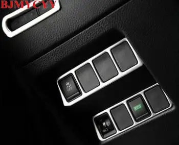 

BJMYCYY 3PCS/SET Stainless steel decoration frame for automobile headlight switch key For Nissan X-Trail 2014-2017