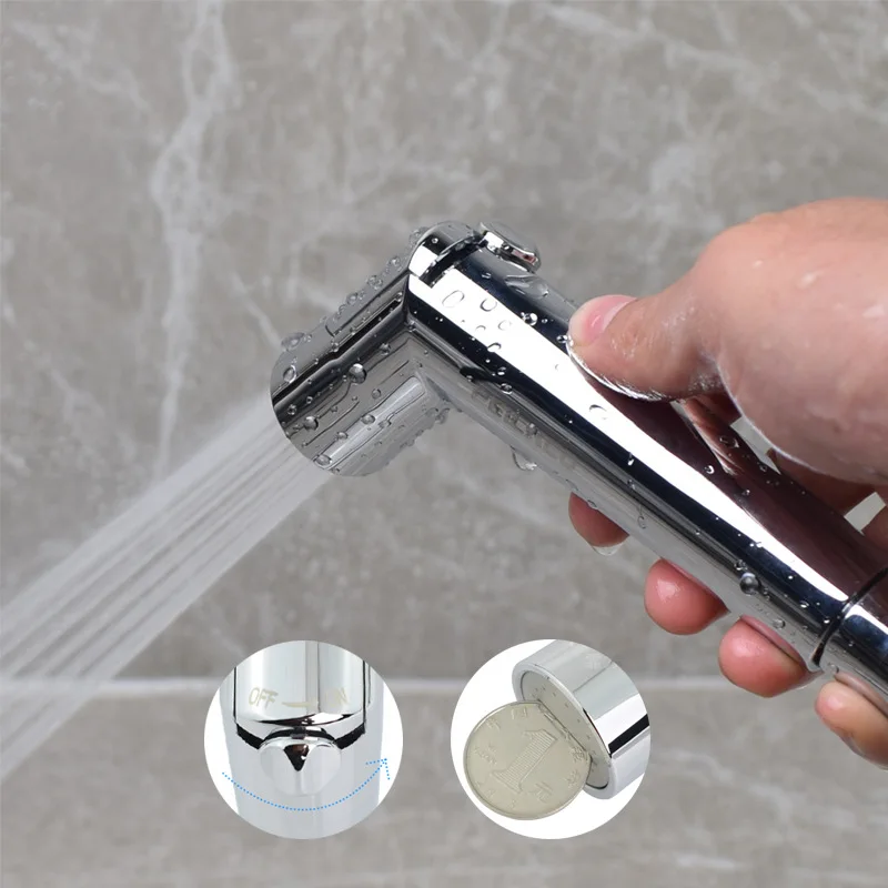 

Toilet Chamber Pot Partner Developing Spray Gun Hole-by Supercharge Hot And Cold Faucet Adjustable Cleaning Bidet Nozzle