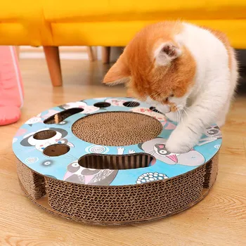 

Scratching Post Scraper Board Toy Cat Scratch Board Combination Play Board Folding Ears British Short Garfield Pet Supplies