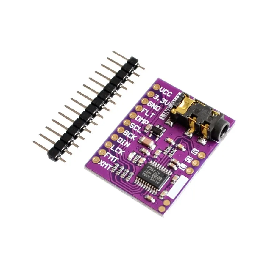 PCM5102A DAC звуковая карта pHAT 3 5 мм стерео разъем 24 бита цифровой аудио модуль для