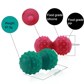

Sport Fitness Spiky Trigger Point Massage Ball Hand Back Neck Myofascial Release Pain Relief Fasciitis Roller