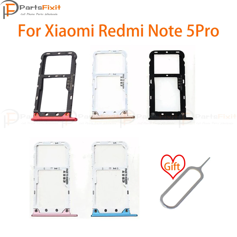 Лоток для сим карт телефона Redmi Note5pro слот sim карты + лоток памяти Micro SD Примечание