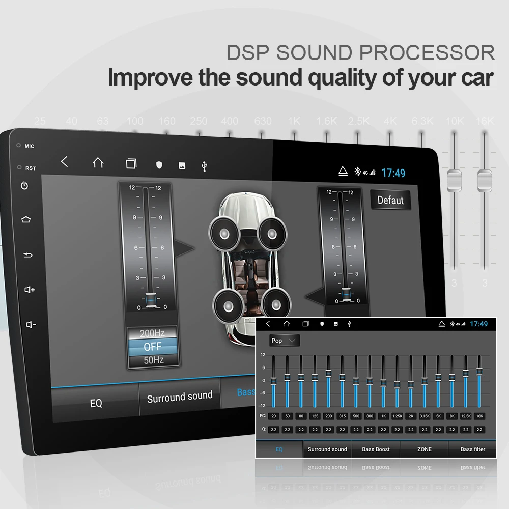 Cheap Isudar H53 4G Android 1 Din Auto Radio For VW/Volkswagen/Golf 7 Car Multimedia 8 Core RAM 4GB ROM 64GB GPS DVR 1080P Camera IPS 4