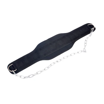 

Gym With Chain Waist Strength Support Dip Belt Exercise Nylon Power Weight Lifting Body Building Pull Up Training Fitness