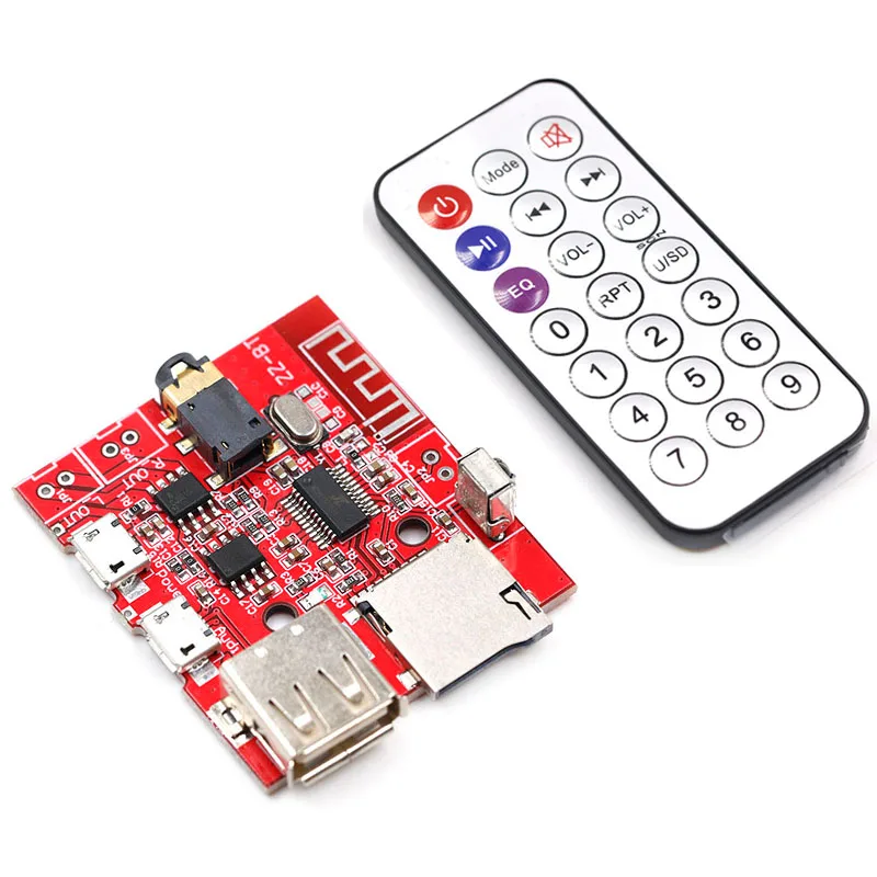1 комплект Bluetooth 4 MP3 WAV декодирующая плата автомобильный динамик аудио приемник 3