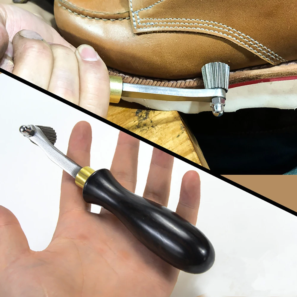 Kit Attrezzi Per Cucito Pelle: Ruote Denti E Manico In Legno Per Punti Sellaio