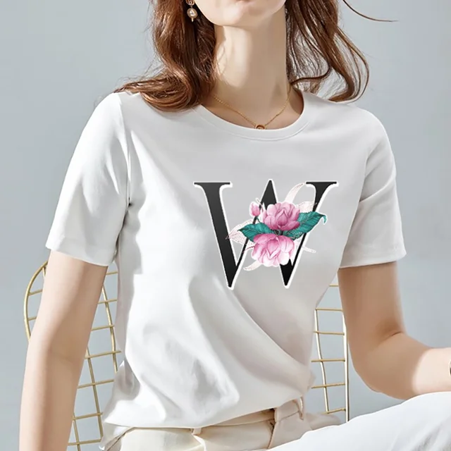 Women s Summer Casual Simple White T-shirt A Perfect Blend of Comfort and Style