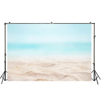 

HUAYI natural scenery backdrop summer hawaii beach themed background sky decoration beach back drop with stand xt- 6475
