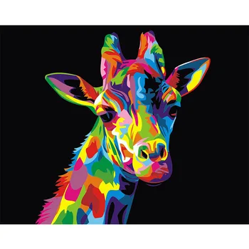 

Giraffe Paintings By Numbers DIY Pictures Oil Coloring By Numbers Set Gift Drawing By Numbers Canvas Decor New Arrivals