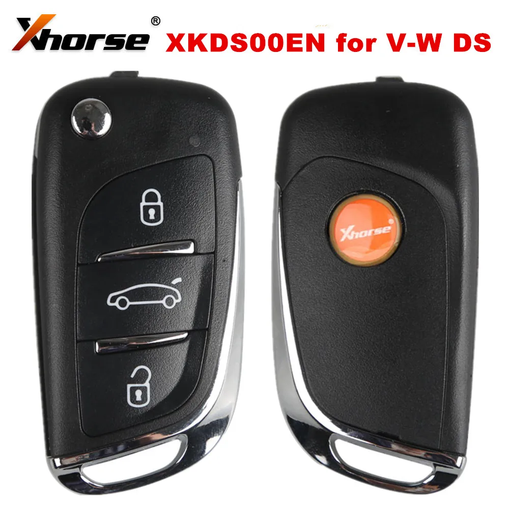 5 шт./лот XHORSE XKDS00EN VVDI2 X002 для дистанционного ключа типа Volkswagen DS 3 кнопки работа с