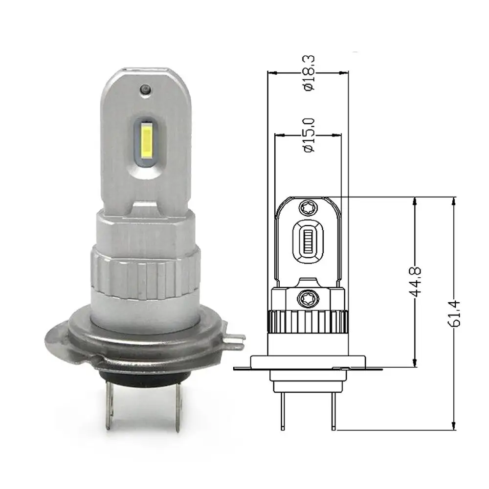 YOTONLIGHT 2 шт. 1:1 дизайн H7 светодиодные лампы автомобильные лампы светодиодные для фар H7 противотуманные фары автомобильные ходовые огни 40 Вт 6000лм 12 В 6500 К