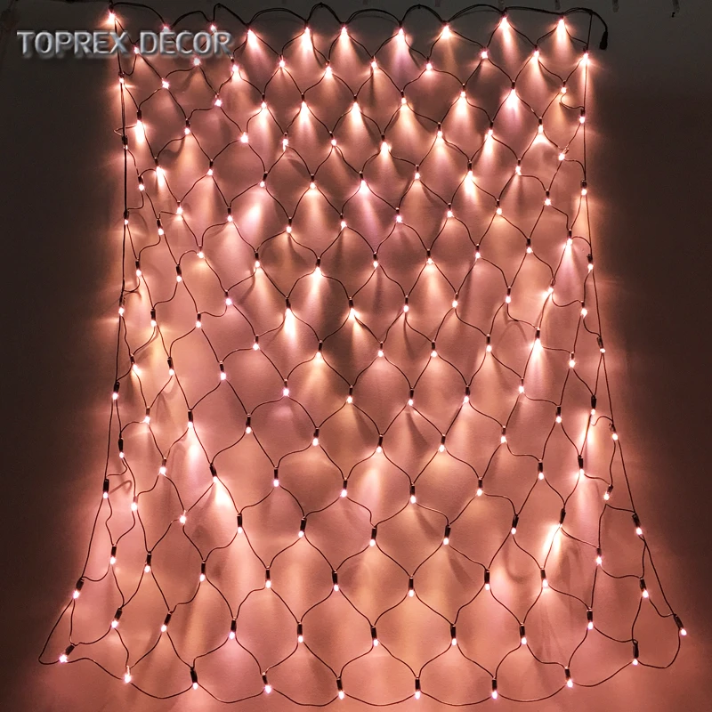 Toprex luz de red oro rosa para Navidad, luces led de hadas para exteriores, decoración de diwali, guirnalda led para árbol de Navidad, 1,5x1,5 m|Cadenas de iluminación| - AliExpress