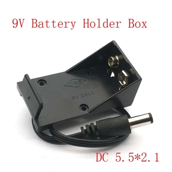 

New 9V Battery Holder Box Case Wire with Plug 5.5*2.1mm